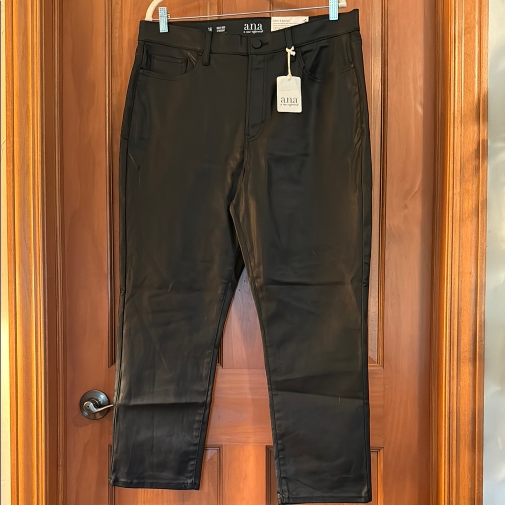 a.n.a. Black Straight Leg Jeans